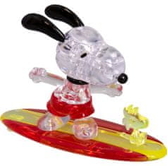 HCM Kinzel 3D kristalna sestavljanka Surfing Snoopy 41 kosov