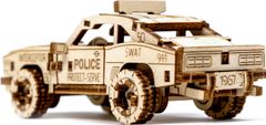 Wooden city 3D sestavljanka Hitri policijski avto