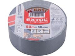 Extol Premium Lepilni trak Extol Premium 8856312 tekstilni/univerzalni, 50 mm x 50 m, debelina 0,18 mm, siv