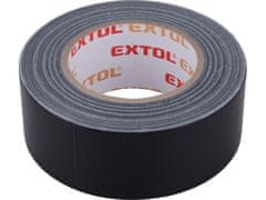 Extol Premium Lepilni trak Extol Premium 8856313 tekstilni/univerzalni, 50 mm x 50 m, debeline 0,18 mm, črn