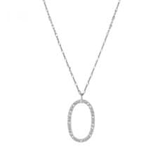 Rosato Srebrna ogrlica z obeskom O Cubica RZCU15 (verižica, obesek)