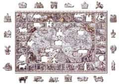 Wooden city Lesena sestavljanka Zemljevid dobe odkritij 2v1, 505 kosov ECO