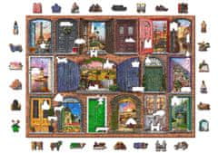 Wooden city Lesena sestavljanka Odprta in zaprta vrata 2v1, 1010 kosov EKO