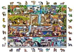 Wooden city Lesena sestavljanka Amazing Animal Kingdom 2v1, 1010 kosov ECO