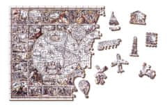 Wooden city Lesena sestavljanka Zemljevid dobe odkritij 2v1, 505 kosov ECO