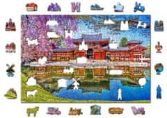 Wooden city Lesena sestavljanka Tempelj Byodo-in, Kjoto, Japonska 2v1, 505 kosov ECO