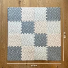 Kidkool Penasta Otroška Igralna Podloga - Pena Puzzle za na tla - Igralne podloge za dojenčke - 18 kos - 120x120 cm