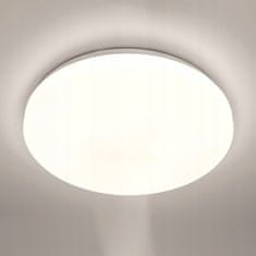 LUMILED Stropna svetilka LED plafon NOTUS 24W 4000K okrogla bela 38cm
