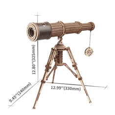 Robotime Monocular Teleskop, lesena 3D sestavljanka, (ROKR ST004)