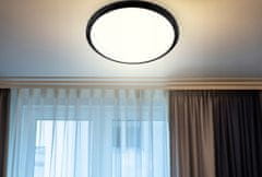LUMILED Stropna svetilka LED plafon DIANA 36W 4000K okrogla črna 40cm