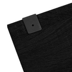 Greatstore Kopalniško pohištvo 6 kosov črne barve inženirski les
