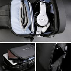 Dollcini Moška naprsna torba, Crossbody Sling Nahrbtnik Sling Bag Travel Tour Chest Bag Day Bag., črna mešanica
