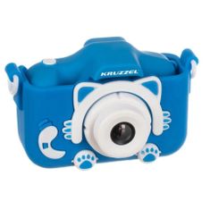 Northix Digitalni fotoaparat za otroke - z igrami - moder 