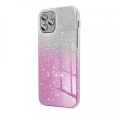 FORCELL Ovitek Forcell Shining, Samsung Galaxy A12, srebrno rožnat