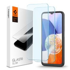 Spigen Spigen Glass ALM Glas.TR 2 kosa z aplikatorjem, Zaščitno kaljeno steklo, Samsung Galaxy A14 4G / 5G