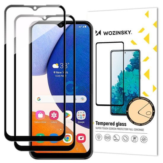 WOZINSKY Wozinsky 2x 5D Zaščitno kaljeno steklo, Samsung Galaxy A14 / A14 5G, črn