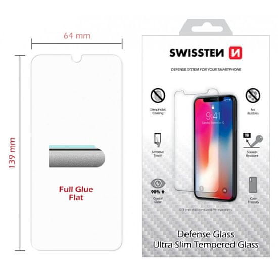 SWISSTEN Swissten 2,5D Zaščitno kaljeno steklo, Samsung Galaxy A20e