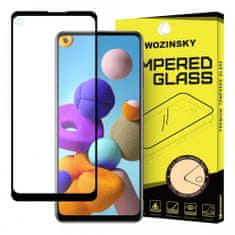 WOZINSKY 5D Zaščitno kaljeno steklo za Samsung Galaxy A21s, črno
