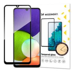 WOZINSKY 5D Zaščitno kaljeno steklo za Samsung Galaxy A22 4G, črno