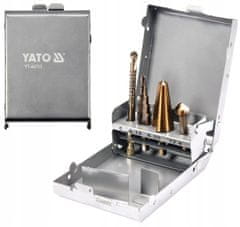 YATO Set 4x HSS konusnih svedrov stožec povrtal HEX