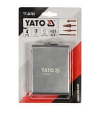 YATO Set 4x HSS konusnih svedrov stožec povrtal HEX