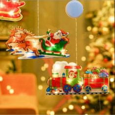 HOME & MARKER® Viseča božična okenska luč (4 kosi) | MERRYLIGHTS B