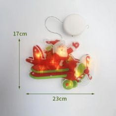 HOME & MARKER® LED luč, Božična luč, Viseča luč, Luč za okno, Božična dekoracija (4 kosi) | MERRYLIGHTS B