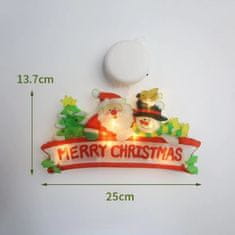 HOME & MARKER® LED luč, Božična luč, Viseča luč, Luč za okno, Božična dekoracija (4 kosi) | MERRYLIGHTS B