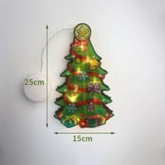 HOME & MARKER® LED luč, Božična luč, Viseča luč, Luč za okno, Božična dekoracija (4 kosi) | MERRYLIGHTS A