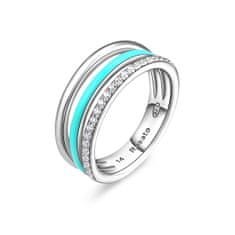 Rosato Čudovit srebrn prstan Gaia RZGA35 (Obseg 56 mm)