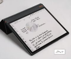 magnetni preklopni ovitek / etui za e-bralnik BOOX Note Air3 C (10.3), funkcija stojala, 3 postavitve, črn