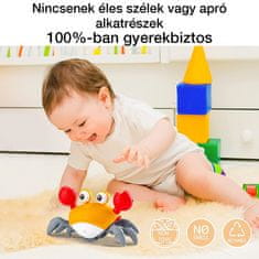 Dollcini crawling crab game, bež/rumena