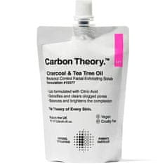 Carbon Theory Piling za obraz Charcoal & Tea Tree Oil Breakout Control (Facial Exfoliating Scrub) 125 ml