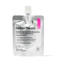 Carbon Theory Mineralna blatna maska Charcoal, Tea Tree Oil & Mineral Mud Breakout Control (Facial Wet Mask) 50 ml