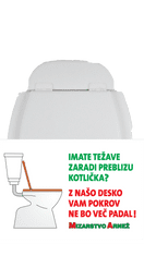 Mizarstvo Arnež Deska za WC školjko Arnež, bela