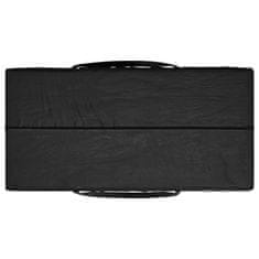 Vidaxl Torba za shranjevanje vrtnih blazin črna 150x75x75cm polietilen