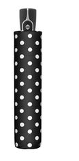 Doppler Ženski zložljivi dežnik Black &white 7441465BW 06
