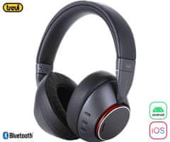 Trevi DJ 12E90 brezžične naglavne slušalke, Bluetooth 5.3, ANC, mikrofon, baterija, USB-C, + torbica