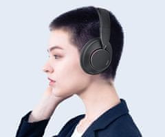 Trevi DJ 12E90 brezžične naglavne slušalke, Bluetooth 5.3, ANC, mikrofon, baterija, USB-C, + torbica