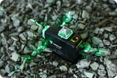 Deko Akumulatorski zeleni 12 linijski laserski nivelir 2×1,5Ah 12PB1