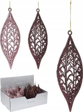 shumee Božična kroglica za božično drevo, odprta, nezlomljiva, 22 cm, 1 kos.