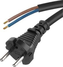 Emos S03330 priključni kabel, guma, 2×1,5 mm, črn, 3 m