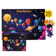 Aga4Kids Otroška sestavljanka Sončni sistem 100 kosov