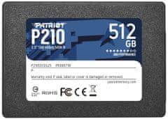 Patriot P210 512 GB SSD / 2,5" / notranji / SATA 6 GB/s / 7 mm