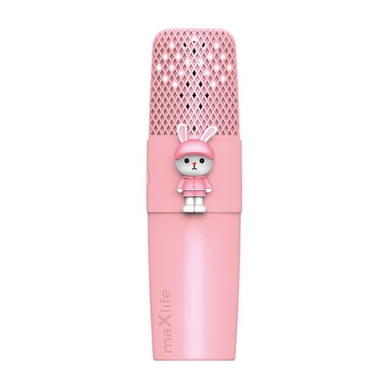 maXlife  Mikrofon z Bluetooth zvočnikom Animal MXBM-500, roza