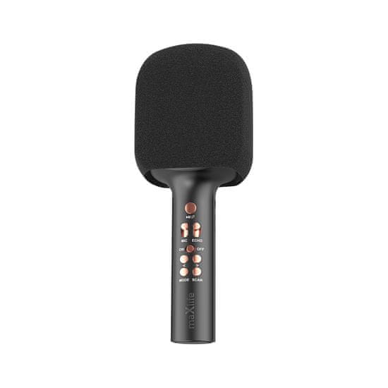 maXlife Mikrofon z Bluetooth zvočnikom MXBM-600, črn
