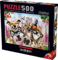 AnaTolian Puzzle Selfie hišni ljubljenčki 500 kosov