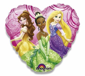 Amscan Okrogli balon za zabavo iz folije - Princeske