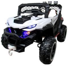 R-Sport Buggy X9 Battery car, belo, sedež iz ekološkega usnja