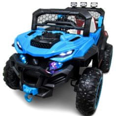 R-Sport Buggy X9 Avto na baterije, modra barva, sedež iz eko usnja